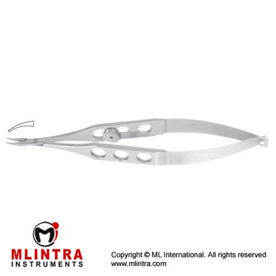 McPherson Micro Needle Holder Curved - Very Delicate Stainless Steel, 10 cm - 4"